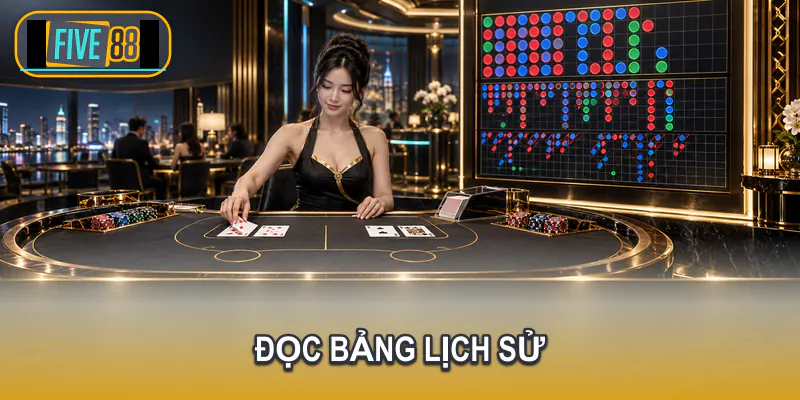 Bảng lịch sử ván Baccarat dạng hạt màu